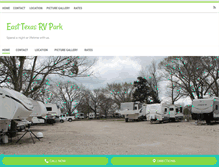 Tablet Screenshot of easttexasrvpark.com